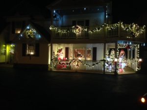 House with christmas lights